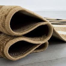 Load image into Gallery viewer, Blitar Brown Black, Brown Cream, & Gray 5' X 7' Area Rug