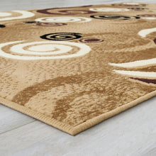 Load image into Gallery viewer, Blitar Brown Black, Brown Cream, & Gray 5' X 7' Area Rug