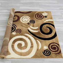 Load image into Gallery viewer, Blitar Brown Black, Brown Cream, & Gray 5' X 7' Area Rug