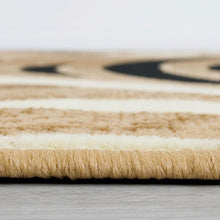 Load image into Gallery viewer, Blitar Brown Black, Brown Cream, & Gray 5' X 7' Area Rug