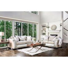 Load image into Gallery viewer, Benigno Love Seat Silver & Gray