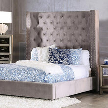 Load image into Gallery viewer, ROSABELLE E.King & Queen Bed, Black, Gray, & Ivory,