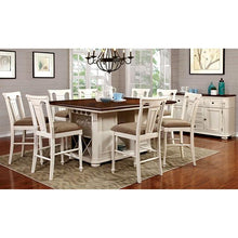 Load image into Gallery viewer, SABRINA Off White/Cherry Counter Ht. Table, Cherry & White