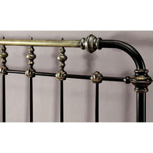 Load image into Gallery viewer, RIANA Antique Black Metal E.King, Full, Queen, & Twin Bed