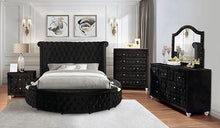 Load image into Gallery viewer, SANSOM E.King & Queen Bed, Black, Blue, & Grey