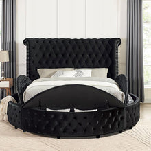 Load image into Gallery viewer, SANSOM E.King & Queen Bed, Black, Blue, & Grey