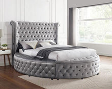 Load image into Gallery viewer, SANSOM E.King & Queen Bed, Black, Blue, & Grey
