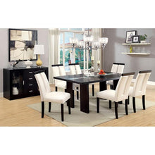 Load image into Gallery viewer, Luminar Black Glass-Insert Dining Table
