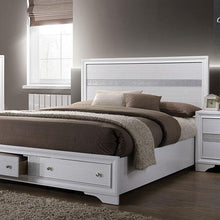 Load image into Gallery viewer, CHRISSY E.King, Full, & Queen Bed White, Grey, & Black