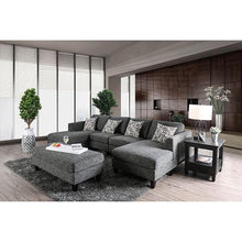 Load image into Gallery viewer, Lowry Gray Sectional w/ Ottoman