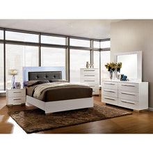 Load image into Gallery viewer, CLEMENTINE Glossy White E.King, Full,& Queen Bed