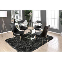 Load image into Gallery viewer, Izzy Silver/Black Side Chair, Black (2/CTN)