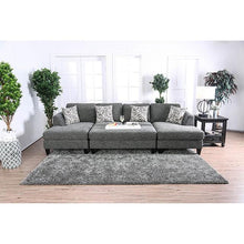 Load image into Gallery viewer, Lowry Gray Sectional w/ Ottoman
