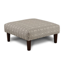 Load image into Gallery viewer, PARKER Gray/Pattern Ottoman