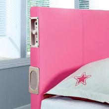 Load image into Gallery viewer, Evans Bed Espresso & Pink