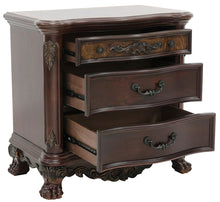 Load image into Gallery viewer, Deryn Park 3 Drawer Nightstand in Cherry 2243-4