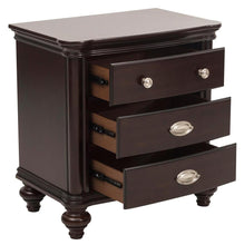 Load image into Gallery viewer, Marston 3 Drawer Nightstand in Dark Cherry 2615DC-4