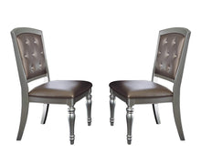 Load image into Gallery viewer, Orsina Side Chair in Silver (Set of 2)