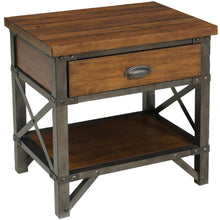 Load image into Gallery viewer, Holverson Nightstand in Rustic Brown & Gunmetal 1715-4