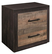 Load image into Gallery viewer, Miter Nightstand in Rustin Mahogany & Dark Ebony 1762-4