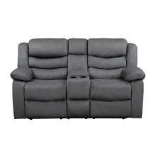Load image into Gallery viewer, Discus Double Reclining Loveseat in Gray 9526GY-2