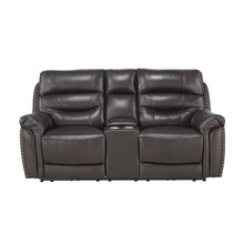 Load image into Gallery viewer, Lance Power Double Reclining Loveseat with Power Headrests in Brown