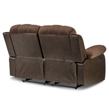 Load image into Gallery viewer, Granley Double Reclining Loveseat in Chocolate 9700FCP-2