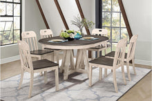 Load image into Gallery viewer, Clover Side Chair in White & Gray (Set of 2)