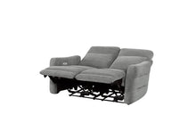 Load image into Gallery viewer, Edition Power Double Lay Flat Reclining Loveseat in Dove Grey 9804DV-2PWH