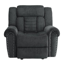 Load image into Gallery viewer, Nutmeg Glider Reclining Chair in Charcoal Gray 9901CC-1