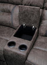 Load image into Gallery viewer, Madrona Double Reclining Loveseat in Dark Brown 9989DB-2