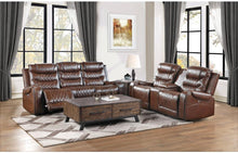 Load image into Gallery viewer, Putnam Power Double Reclining Loveseat in Brown 9405BR-2PW