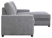 Load image into Gallery viewer, Morelia 2pc Sectional with Pull Out Bed and Right Chaise in Dark Gray