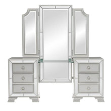Load image into Gallery viewer, Avondale Vanity Dresser with Mirror in Silver 1646-15