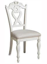 Load image into Gallery viewer, Cinderella Chair in Antique White with Grey Rub-Through