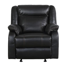 Load image into Gallery viewer, Jude Glider Recliner Chair in Black 8201BLK-1