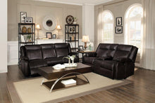 Load image into Gallery viewer, Jude Double Glider Recliner Loveseat in Brown 8201BRW-2