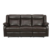 Load image into Gallery viewer, Jude Double Glider Recliner Sofa in Brown 8201BRW-3