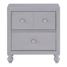 Load image into Gallery viewer, Wellsummer 2 Drawer Nightstand in Gray 1803GY-4
