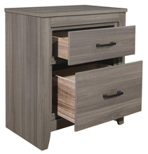 Load image into Gallery viewer, Waldorf 2 Drawer Nightstand in Dark Gray 1902-4