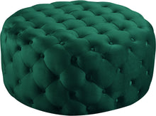 Load image into Gallery viewer, Addison Green Velvet Ottoman/Bench