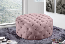 Load image into Gallery viewer, Addison Pink Velvet Ottoman/Bench