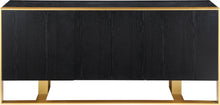 Load image into Gallery viewer, Sherwood Black Wood Sideboard/Buffet
