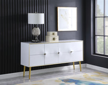 Load image into Gallery viewer, Pop White / Gold Sideboard/Buffet