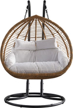 Load image into Gallery viewer, Tarzan Natural Color Outdoor Patio Double Swing Chair
