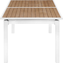 Load image into Gallery viewer, Nizuc Brown manufactured wood Outdoor Patio Extendable Aluminum Dining Table