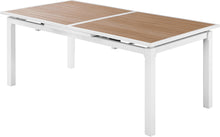 Load image into Gallery viewer, Nizuc Brown manufactured wood Outdoor Patio Extendable Aluminum Dining Table