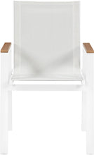 Load image into Gallery viewer, Nizuc White Mesh Waterproof Fabric Outdoor Patio Aluminum Mesh Dining Arm Chair