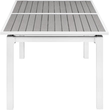 Load image into Gallery viewer, Nizuc Grey manufactured wood Outdoor Patio Extendable Aluminum Dining Table