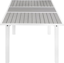 Load image into Gallery viewer, Nizuc Grey manufactured wood Outdoor Patio Extendable Aluminum Dining Table